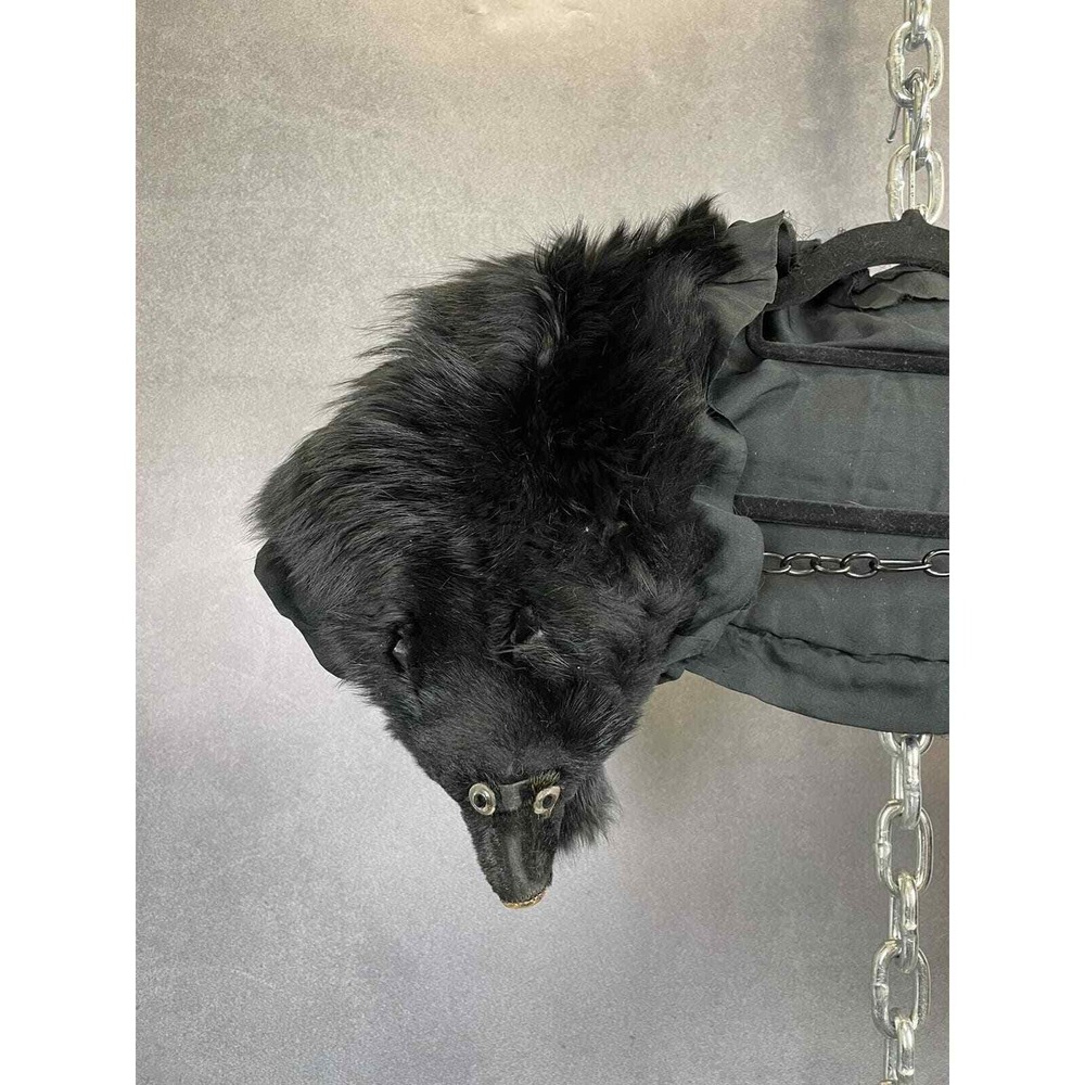 1930s Hudson Bay Fox Fur and Silk Stole - Picture 10 of 14
